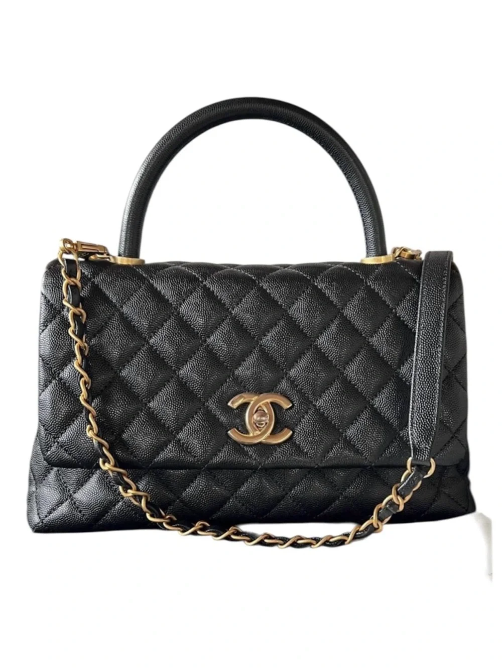 🆕 Coco Chanel Top Handle Caviar COA READY